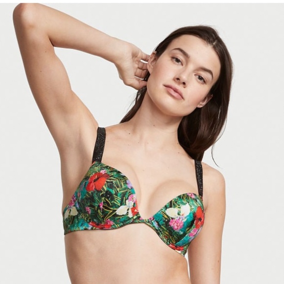 🔥HOST PICK🔥  👙 NWT 2pc Shine Strap Bombshell Bikini Top & Brazilian Bottom - Picture 4 of 12